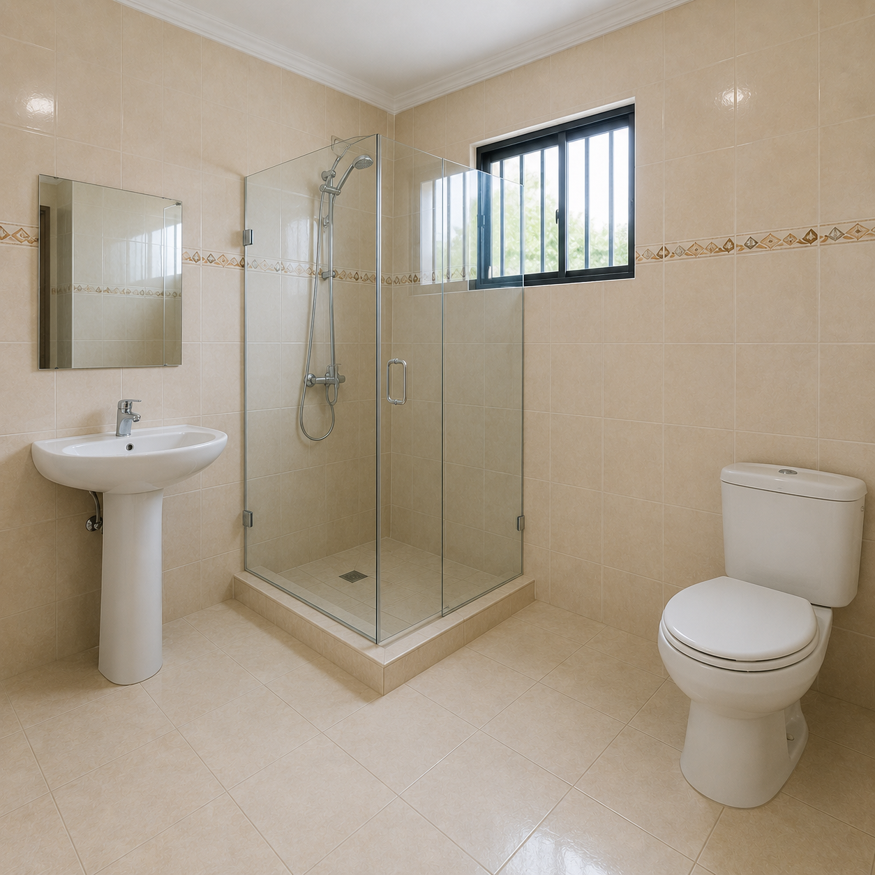 baño-mongomo-casa-alquiler Casa familiar en Mongomo